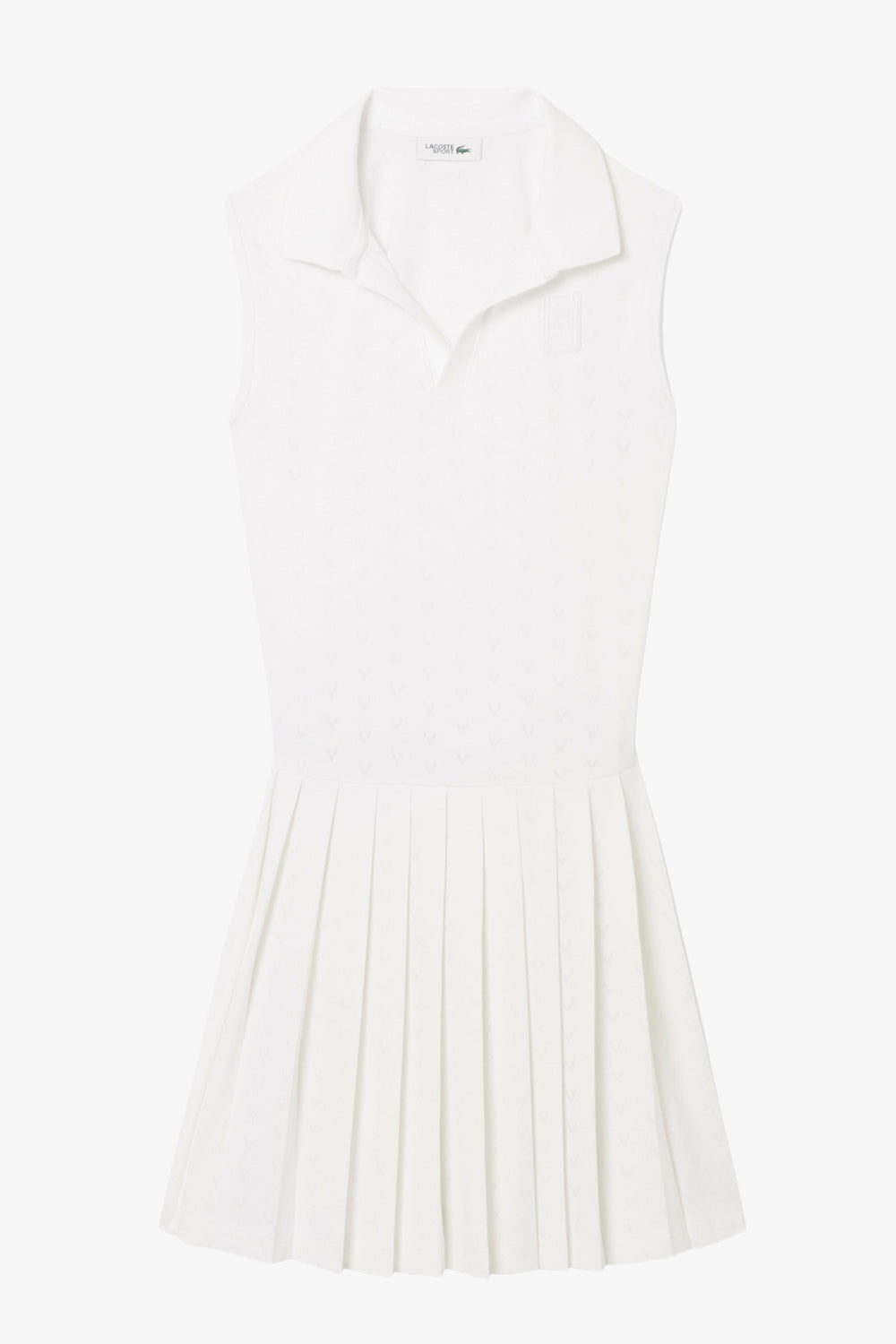 ULTRA-DRY TENNIS HERITAGE BADGE ACCENT DRESS WITH LINER