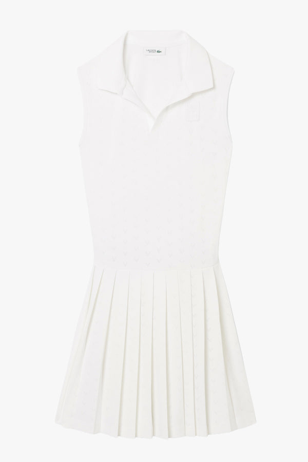 ULTRA-DRY TENNIS HERITAGE BADGE ACCENT DRESS WITH LINER