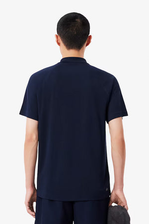 Short Sleeve Ribbed Collar Shirt