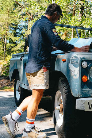 Safari G.Dyed Linen Shirt Mens