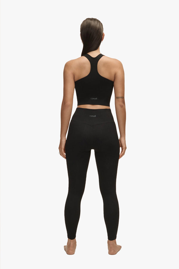 Multi Rib Seamless High Waist Tights