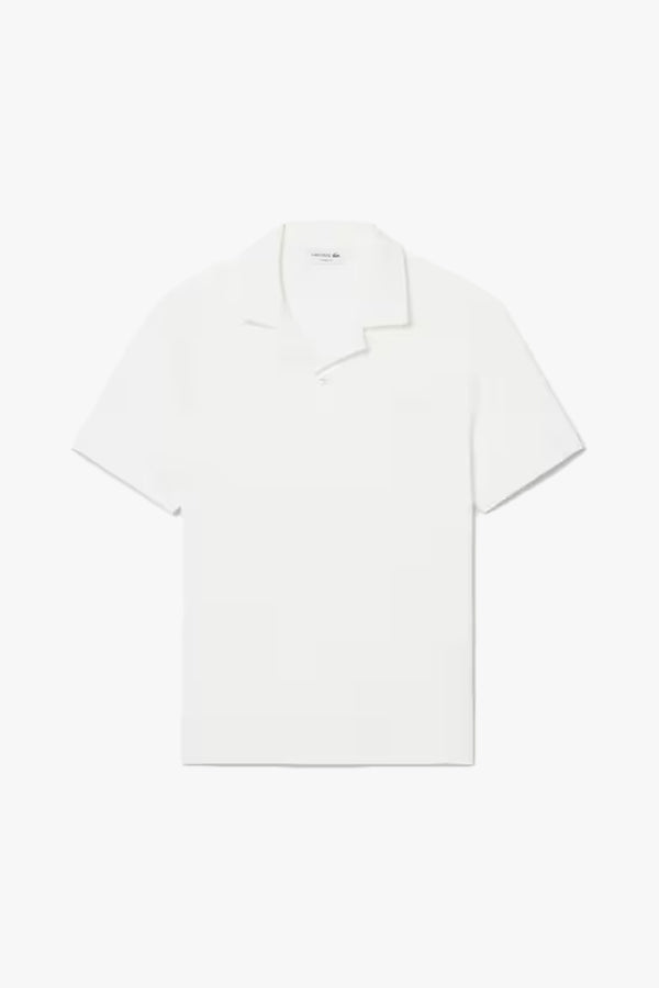 CLASSIC FIT TEXTURED JERSEY OPEN NECK POLO