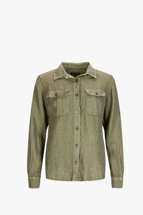 Safari G.Dyed Linen Shirt Women