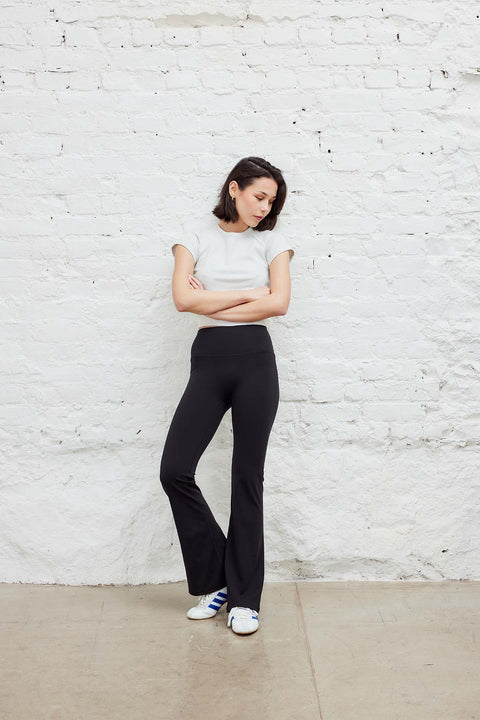 Ribbed Cropped Tee
