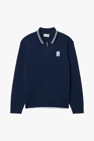 HERITAGE QUARTER ZIP BADGE SWEATSHIRT