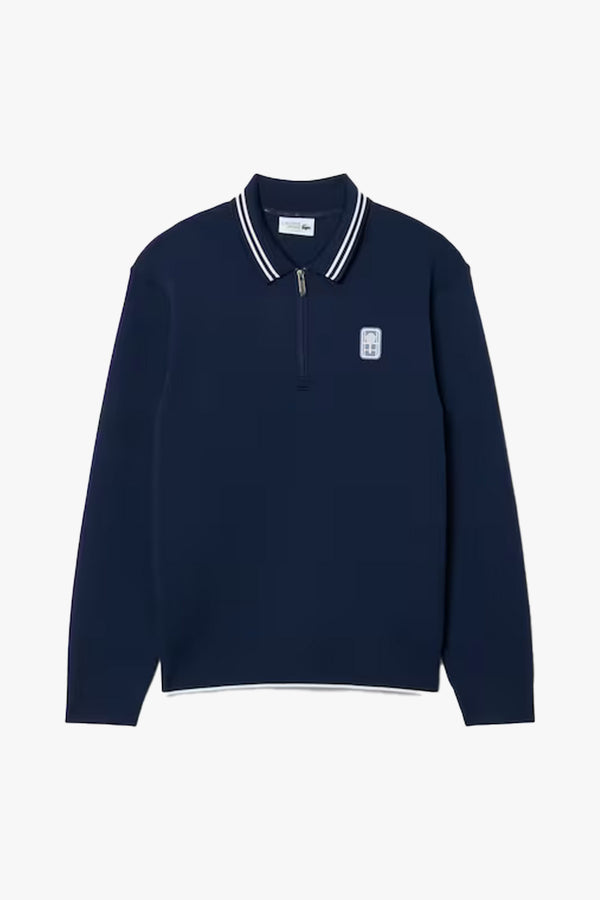 HERITAGE QUARTER ZIP BADGE SWEATSHIRT