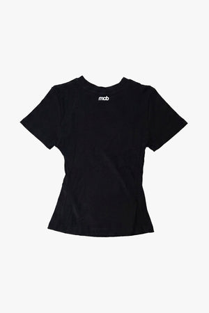Ribbed T-shirt Black