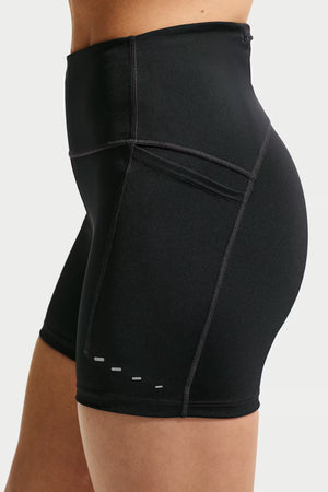 Swift High-Waisted 4" Tight Running Shorts with Pockets