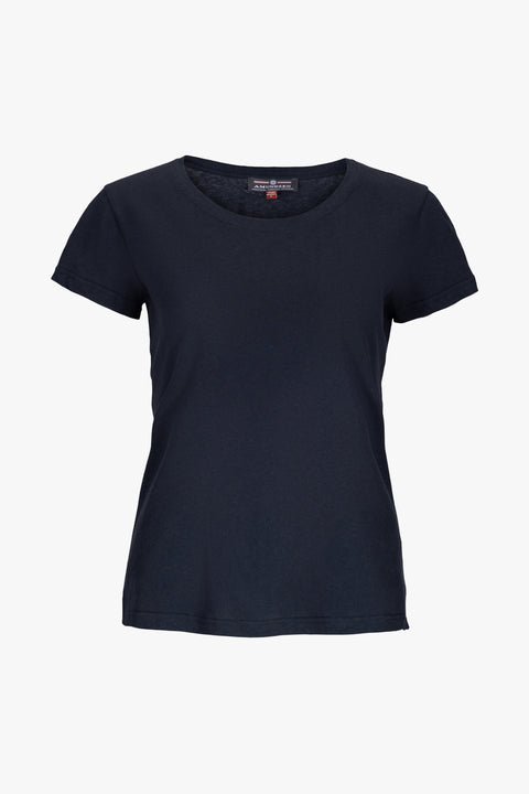 Women's Linen Tee Navy