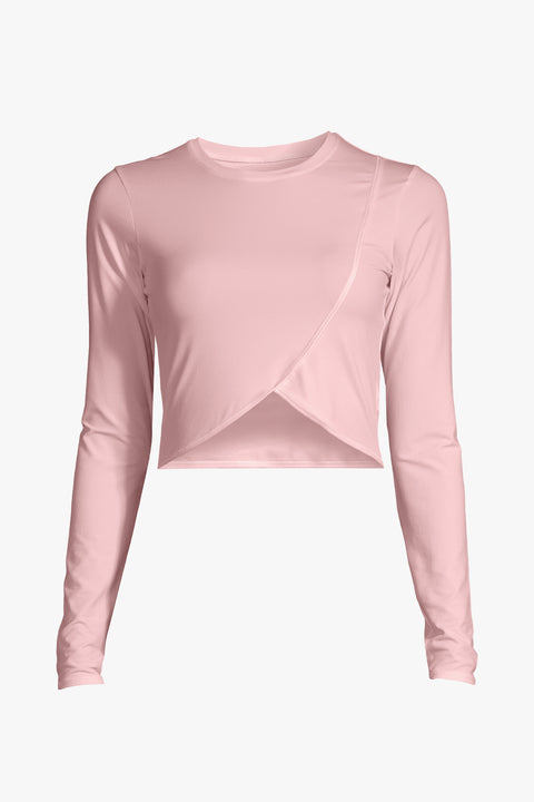 Overlap Crop Long Sleeve