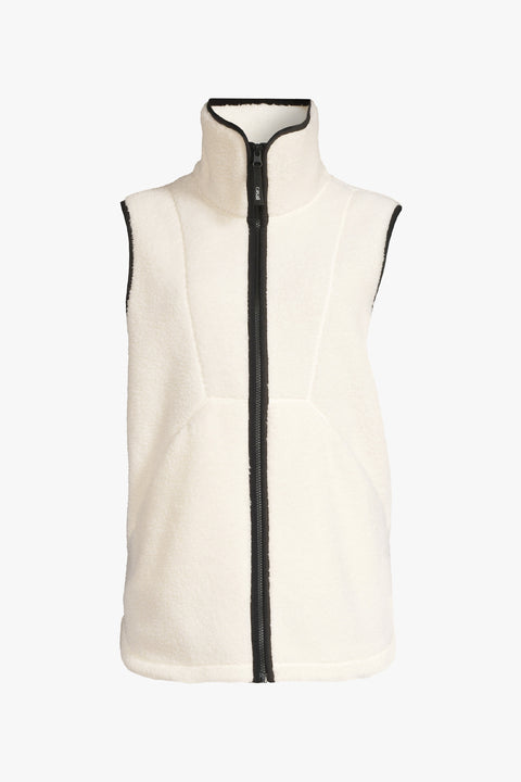 High Collar Pile Vest