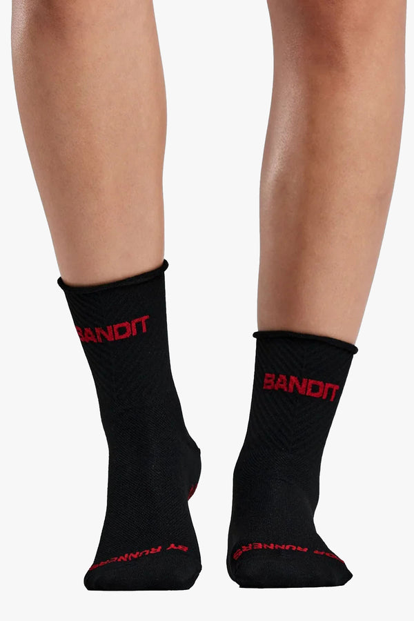 LITE RUN™ RIBBED QUARTER SOCK - WHITE WITH PAVILION BLUE