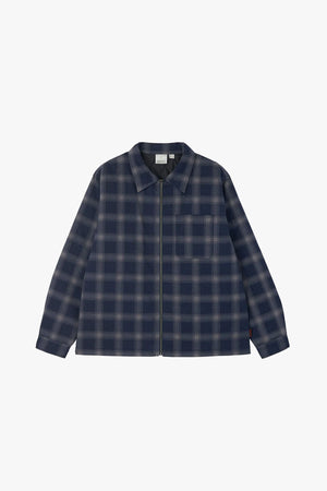 ZIP-UP INSULATED FLANNEL SHIRT
