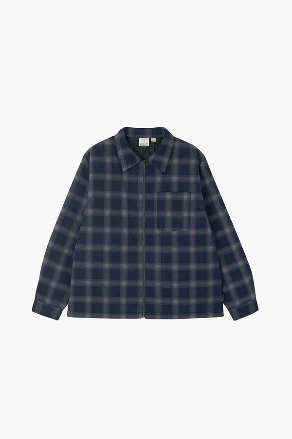 ZIP-UP INSULATED FLANNEL SHIRT