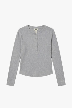 Women's Henley Grey