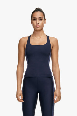 Block built in bra tank