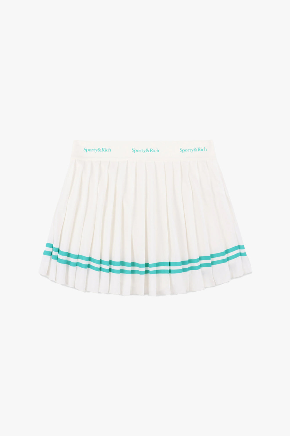 Serif Logo Pleated Skirt