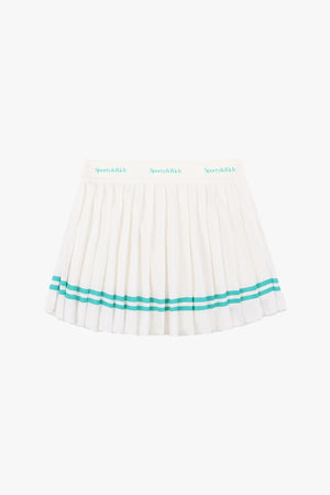 Serif Logo Pleated Skirt