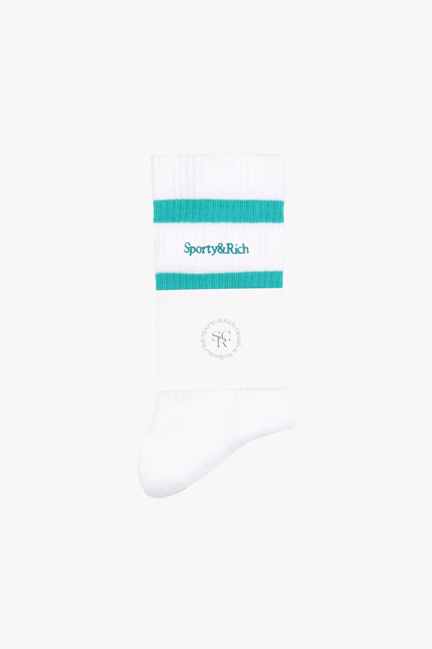 Serif Logo Embroided Socks