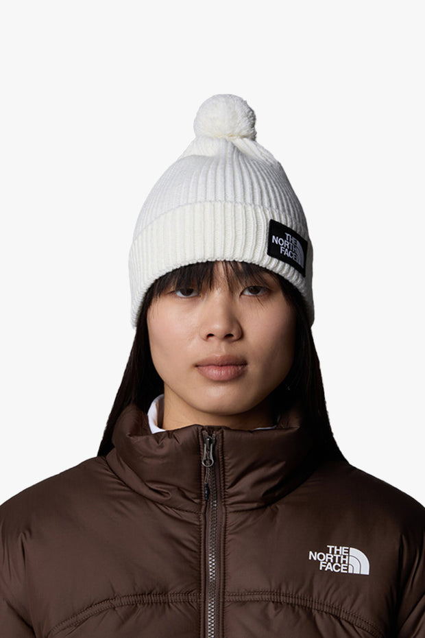 Box Pom Beanie - Gardenia White