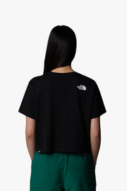 Cropped Simple Dome Tee - Black