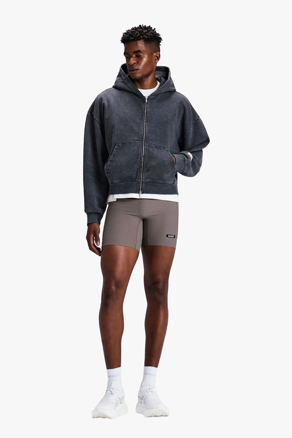 CLassic Cotton Cropped Zip Hoodie