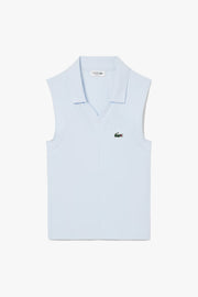 Sleeveless Stretch Knit Tennis Polo Shirt