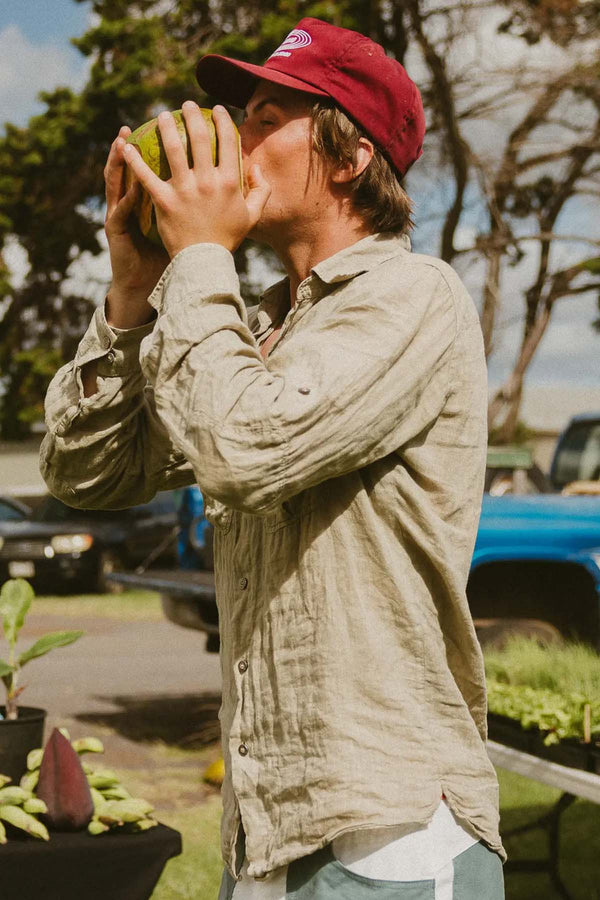 SAFARI LINEN SHIRT MENS