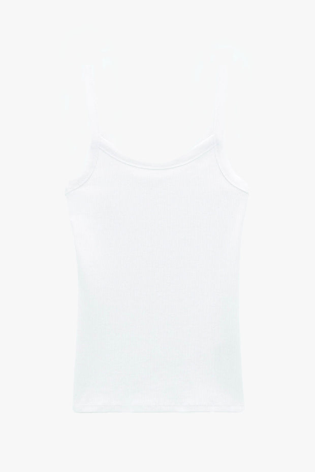 Fine rib singlet