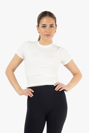 Ribbed Cropped Tee