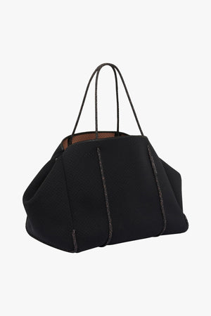 Escape Tote Black/Saddle
