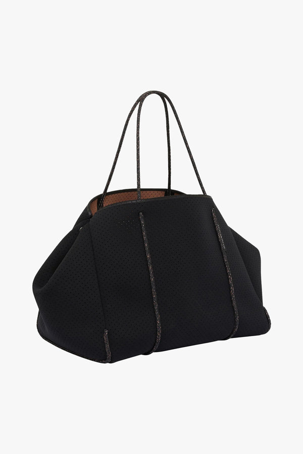 Escape Tote Black/Saddle