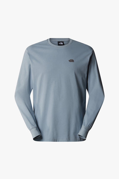 Smoked Pearl Natural Dye Long-Sleeve Tee