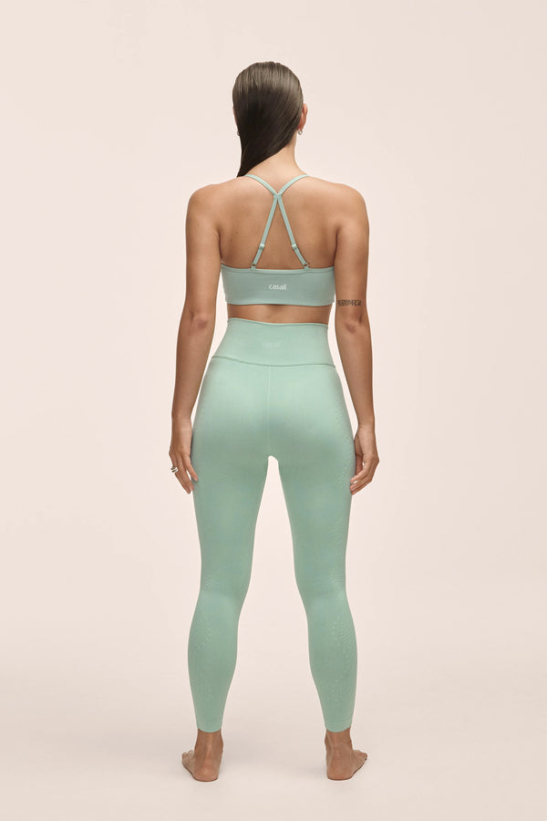 Scallop High Waist Seamless Tights