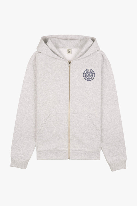 CONNECTICUT CREST ZIPPED HOODIE