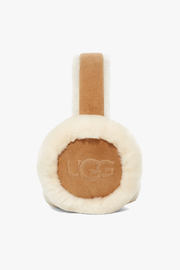 Woman's Sheepskin Embroidery Earmuff