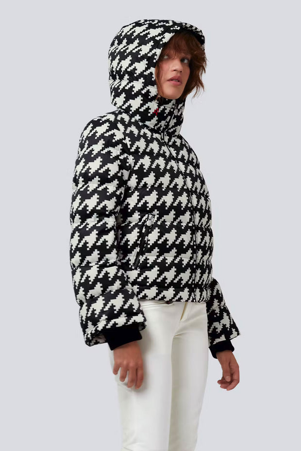 Perfect Moment Houndstooth Down Ski Jacket