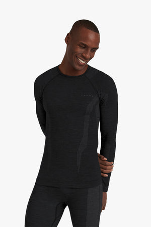 Men Long sleeve shirt Wool-Tech Black