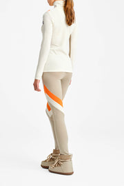 Voss Chevron Zip-Up Women Cream