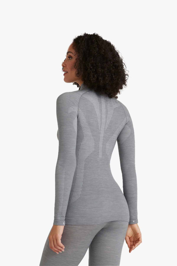 Women long sleeve Half-Zip Wool-Tech