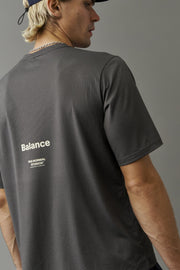 Men's Balance T-shirt Stone Grey
