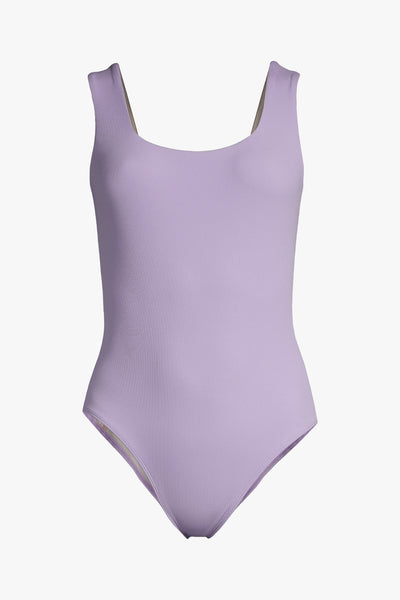 Square Neck Swimsuit Lavender