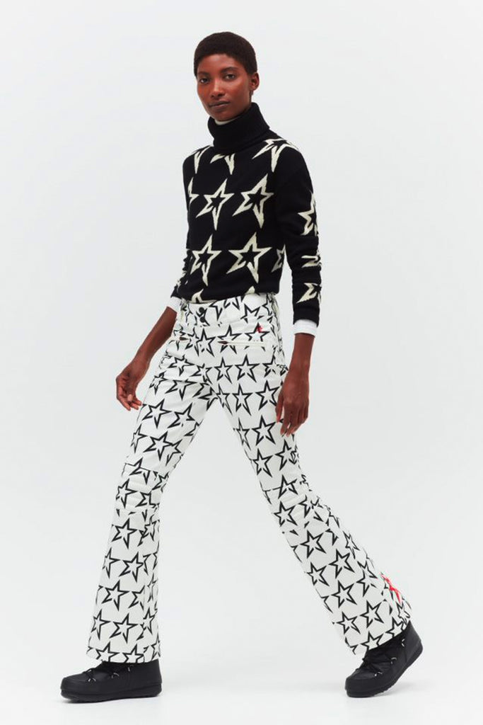 Perfect Moment Aurora Flare Pant in Star Gingham & Snow White
